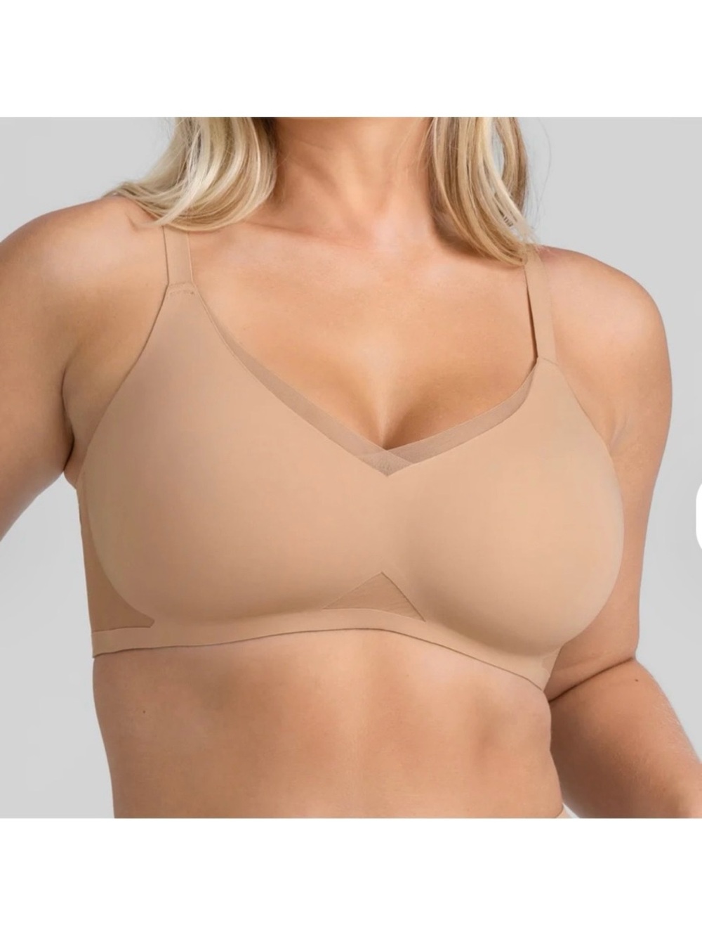 Honeylove CrossOver Cross Over Bra Sand Tan Beige Nude